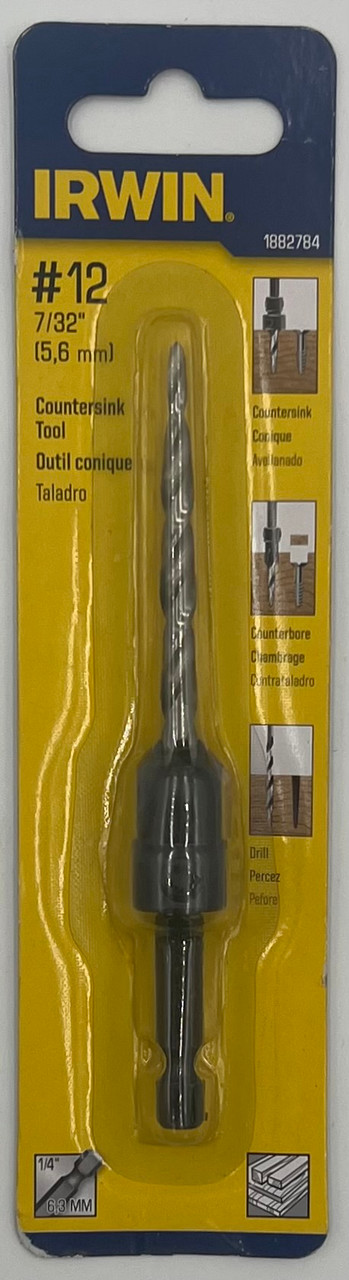 Irwin Tools 1882784 SPEEDBOR Countersink Wood Drill Bit, Number-12