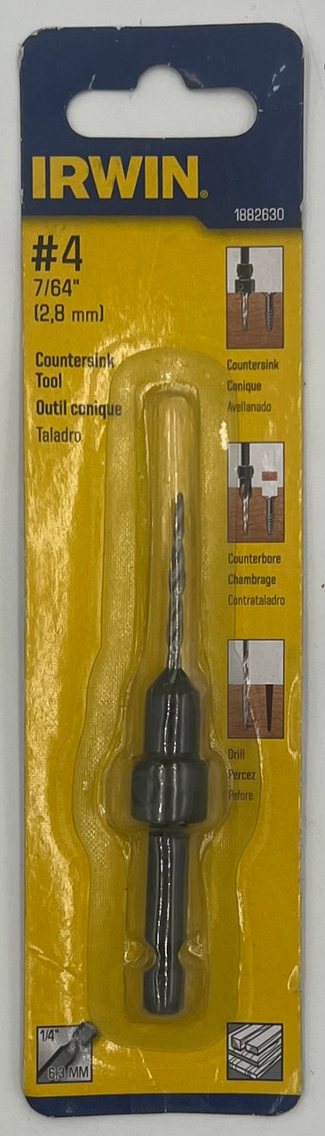 Irwin Tools 1882630 SPEEDBOR Countersink Wood Drill Bit, Number-4