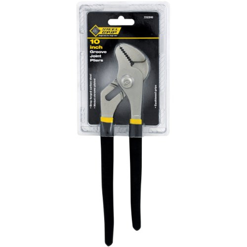 Steel Grip (2262046) 10 in. Carbon Steel Tongue and Groove Pliers Black/Yellow 1 pk