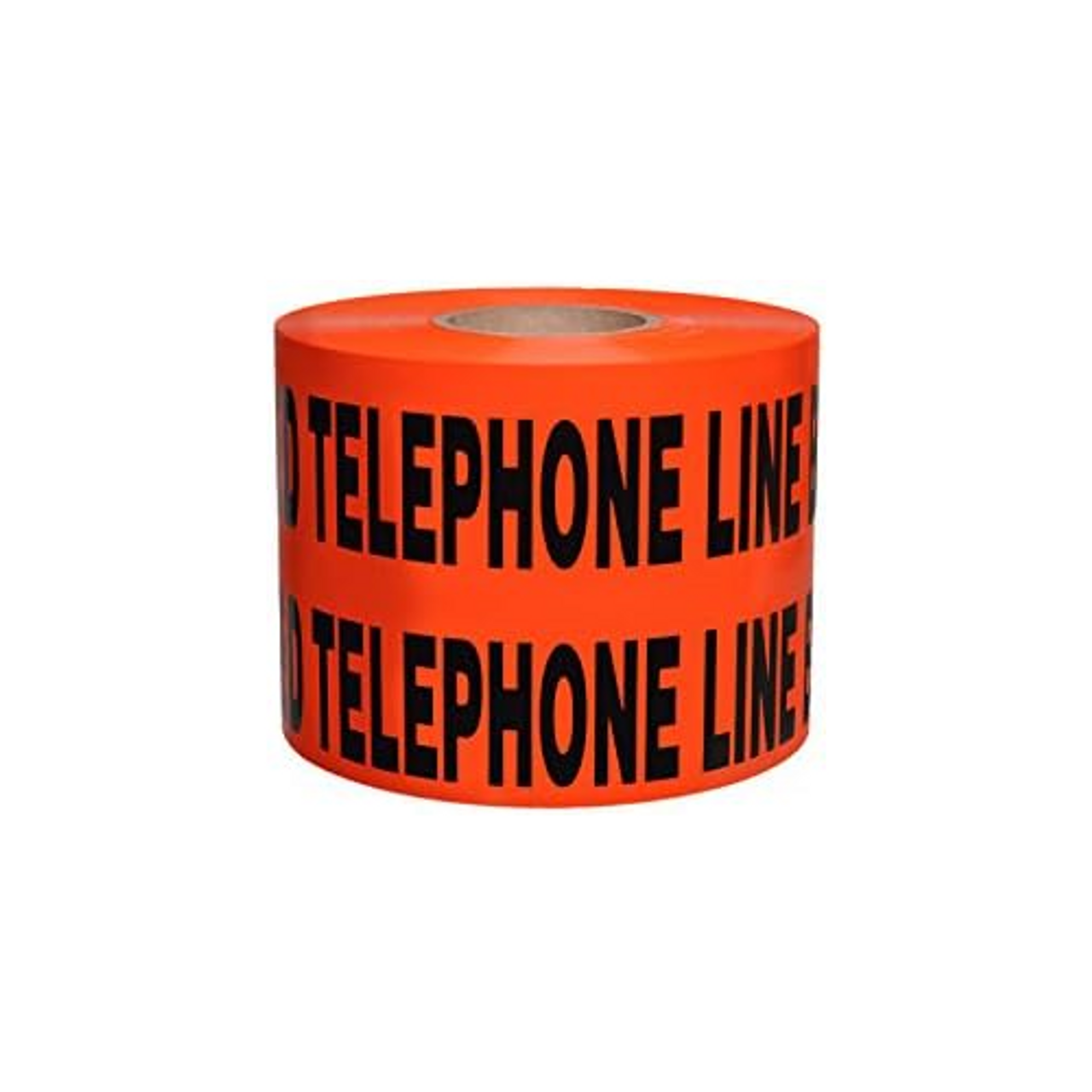 Non-Detectable Underground Tape 144068 6" x 1000' Vinyl, Caution Buried Telephone Line Below (Orange))