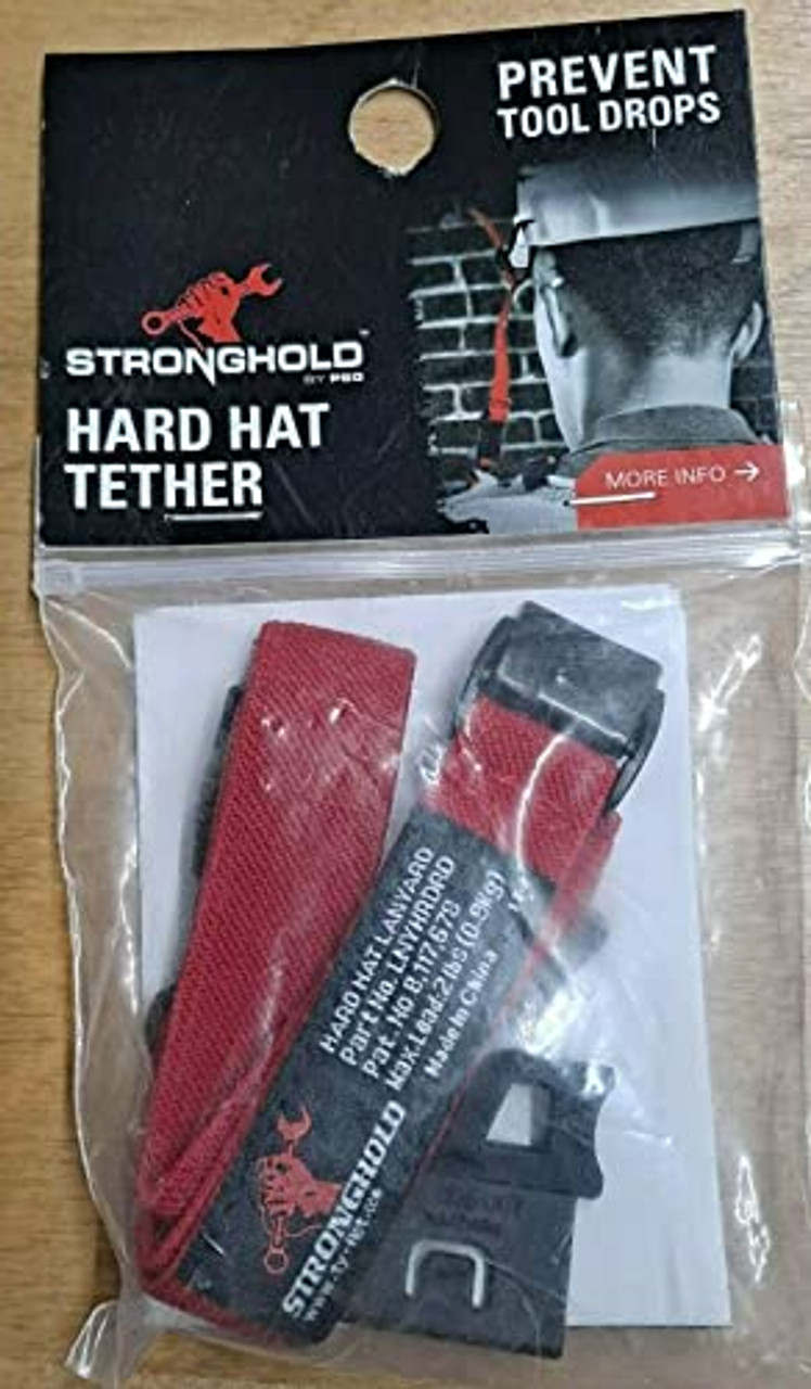 Stronghold LNYHRDRD-R Red Patented Hard Hat Tether
