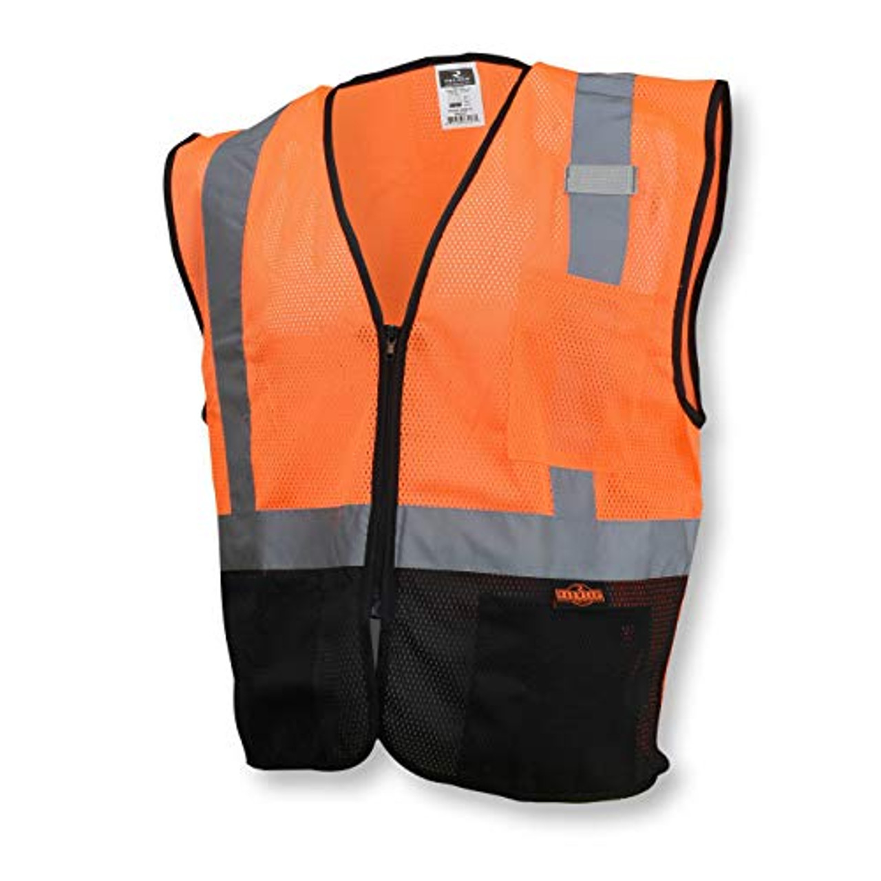 Radians SV3B-2Z0M-2X Black Bottom Economy Mesh Safety Vest, Orange, 2X