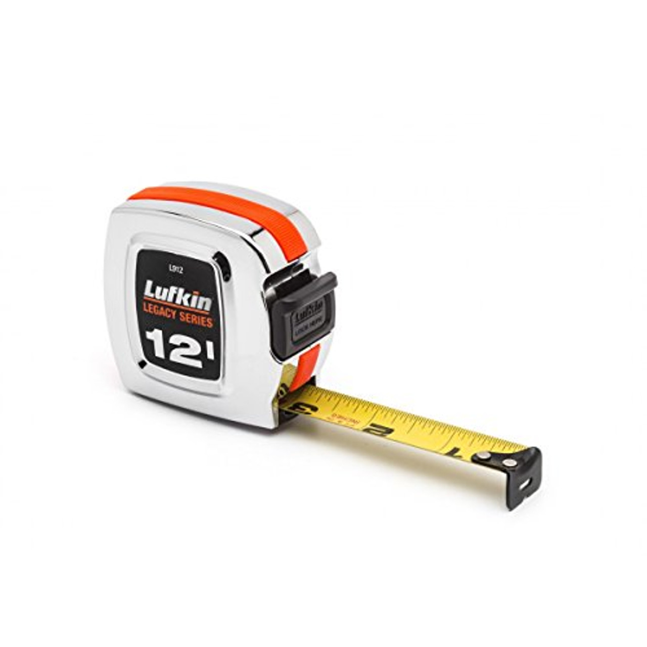 Crescent Lufkin L912 3/4" x 12' Legacy Series Chrome Case Yellow Clad Tape Measure