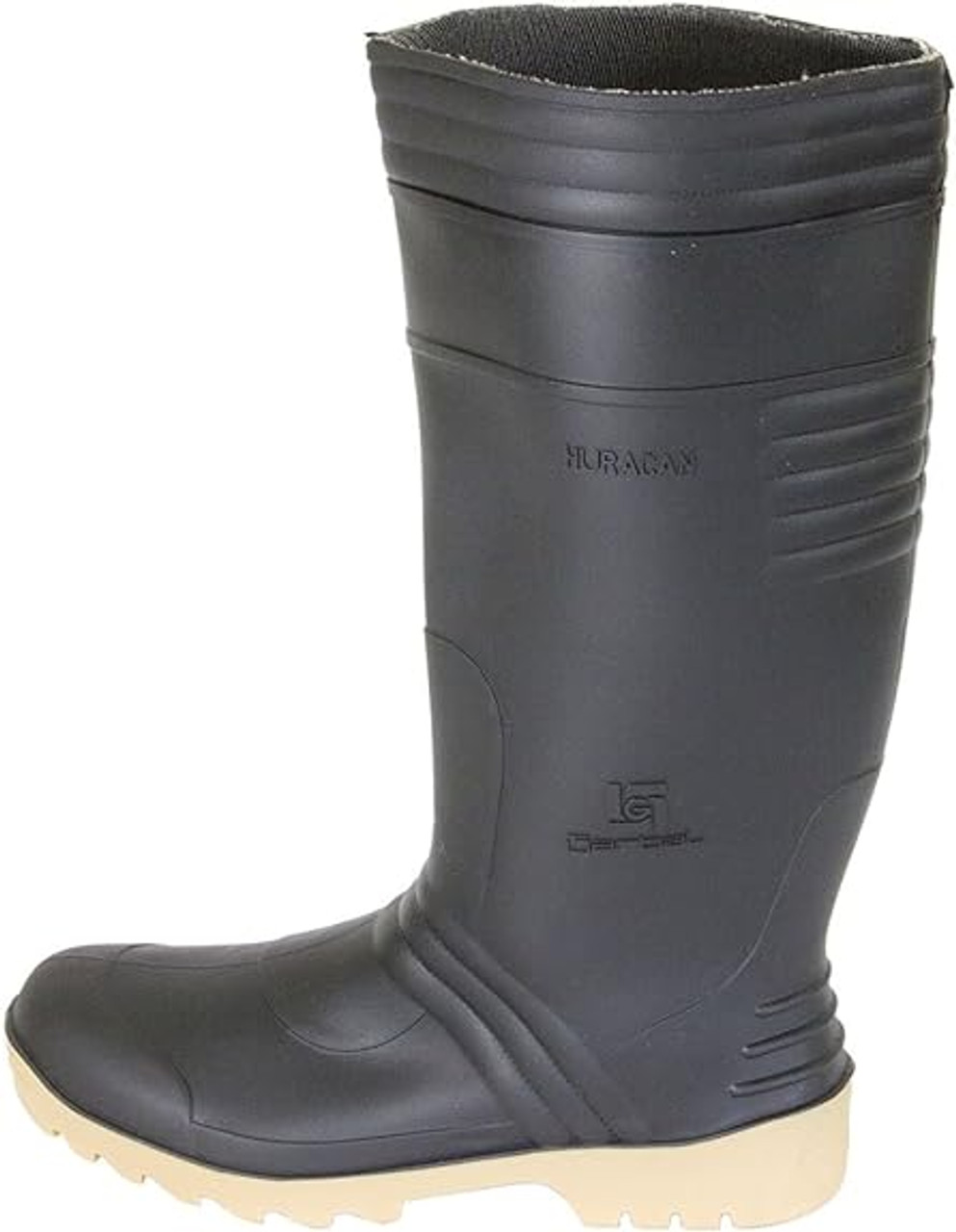 Garbal Huracan Boots 50977, 16", Black, PVC, Size 6.5