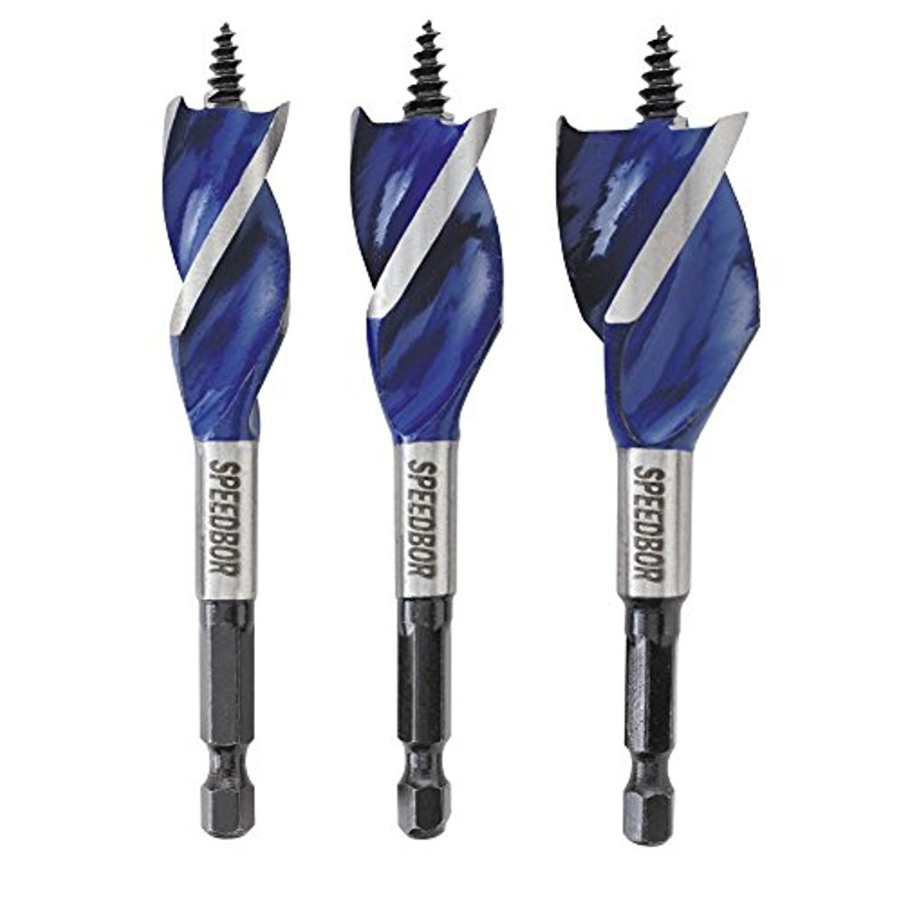 Speedbor 1877241 Irwin Tools Max Wood Drilling Bits, 4-Inch, 3-Piece