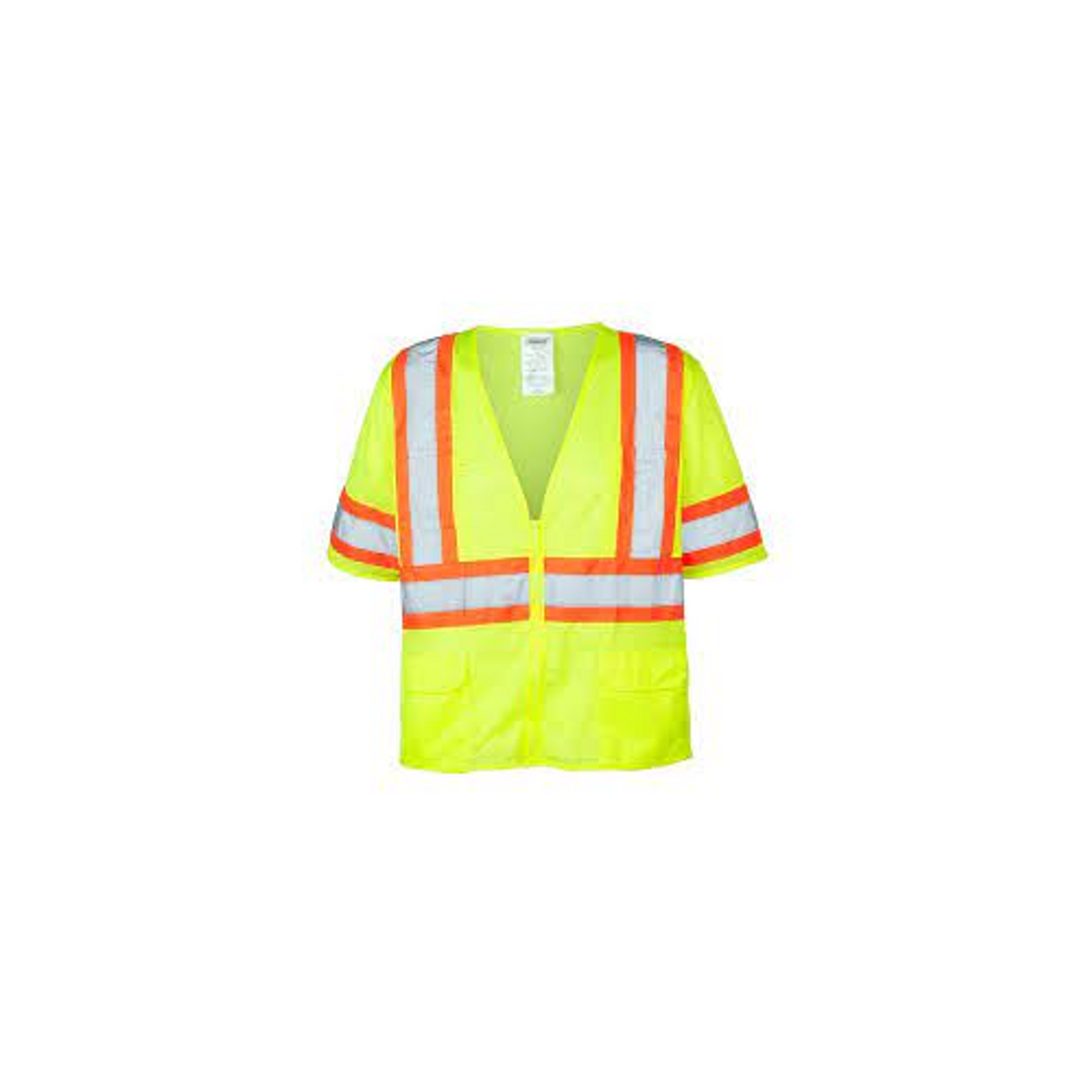 Iron Wear 1293-LZ-SM Class 3 Hi-Vis Lime Reflective Safety Vest, Mesh, Size S (Sold as Each)