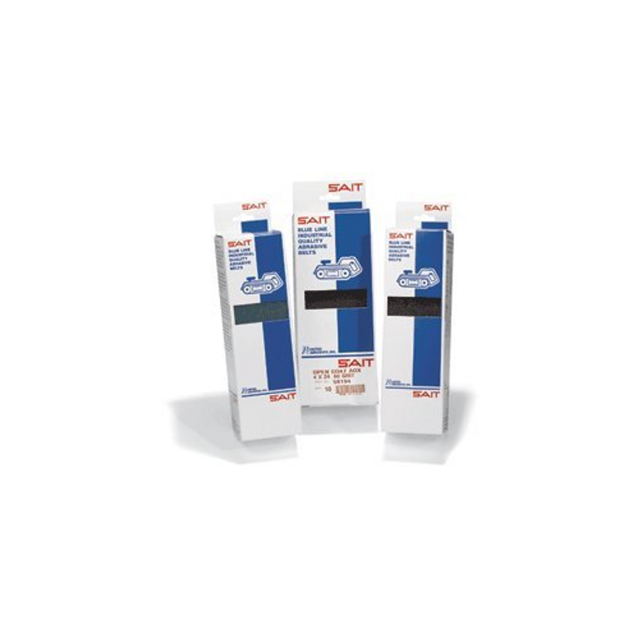 United Abrasives SAIT 57105 Blue Line 1AX/2A Closed Coat AO Sanding Belts, 80 Grit, 3" x 18", 10-Pack