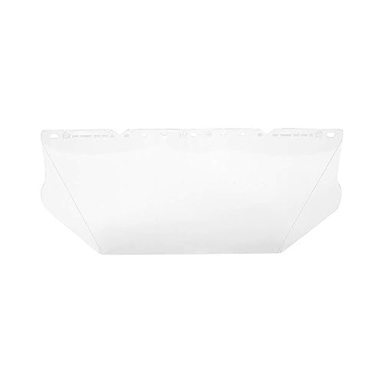 MSA Safety 10115840 V-Gard Clear Polycarbonate Faceshield, 8" x 17" x 0.06" Size