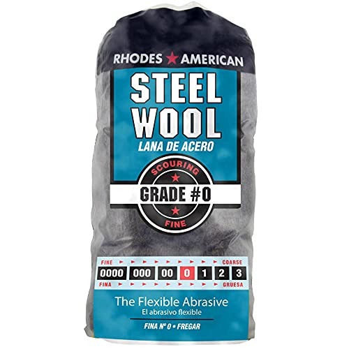 Rhodes American Steel Wool Fine, Medium No. 0 Metal, 1-Pk/12-Pads
