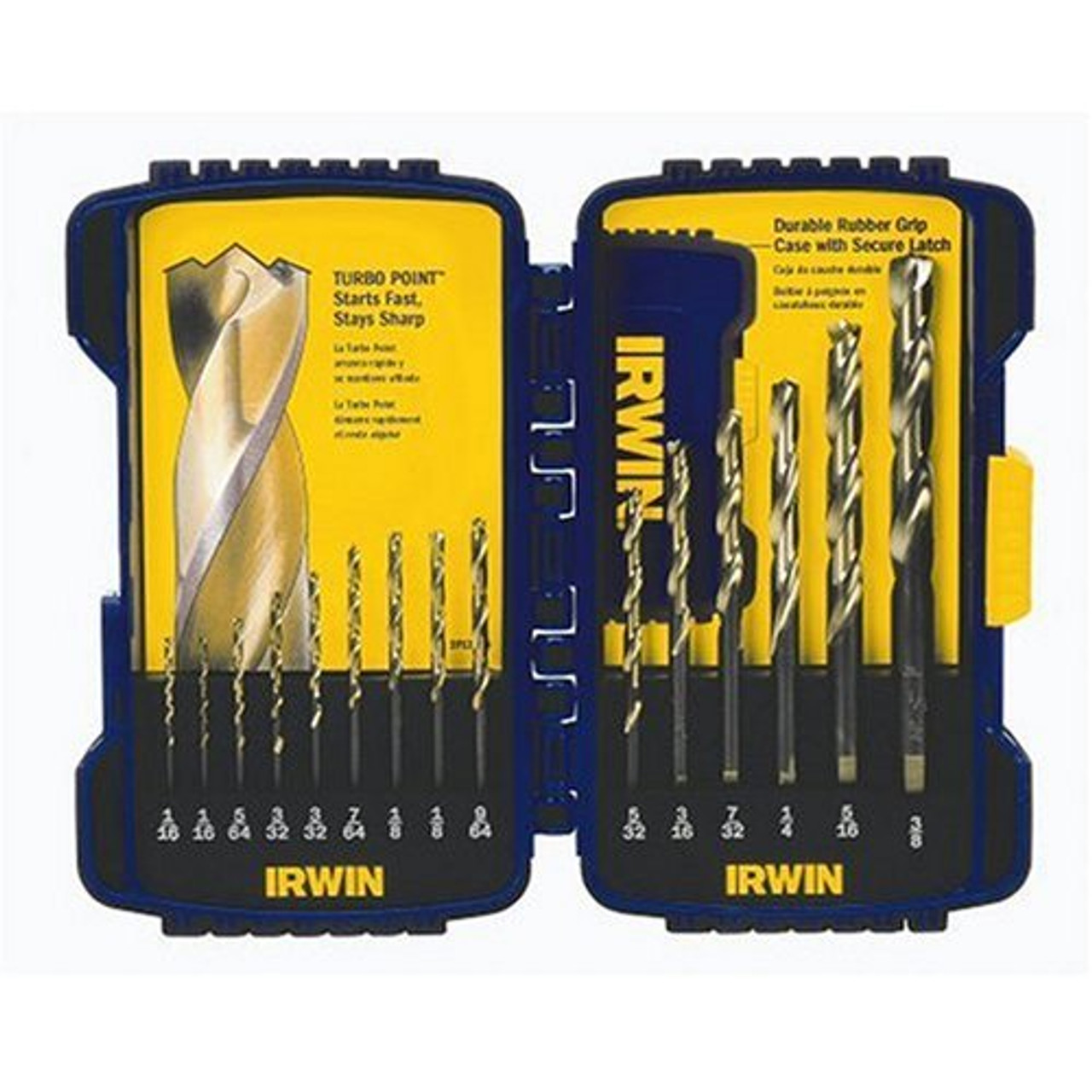 Irwin Industrial Tools 318015 TurboMax Turbo Point Drill Bit Set, 15-Piece