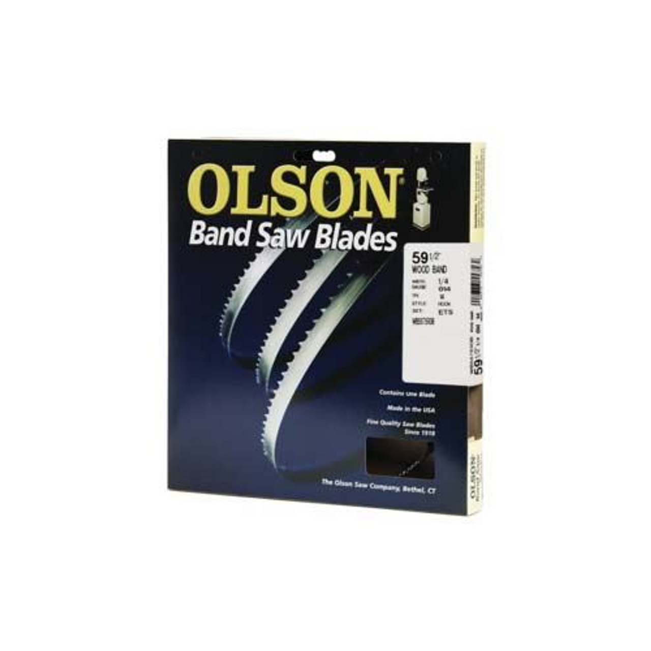 Olson 344-7133 Saw Band Blade, 1/4 in W, 59-1/2 in L, 14 TPI