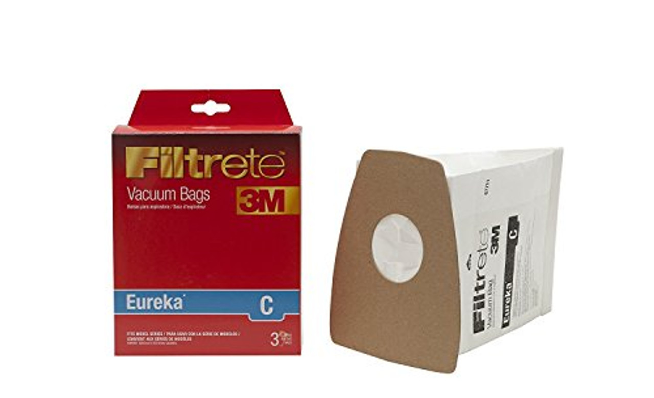 3M Filtrete Eureka C Allergen Vacuum Bags, 3 pack (67711A)