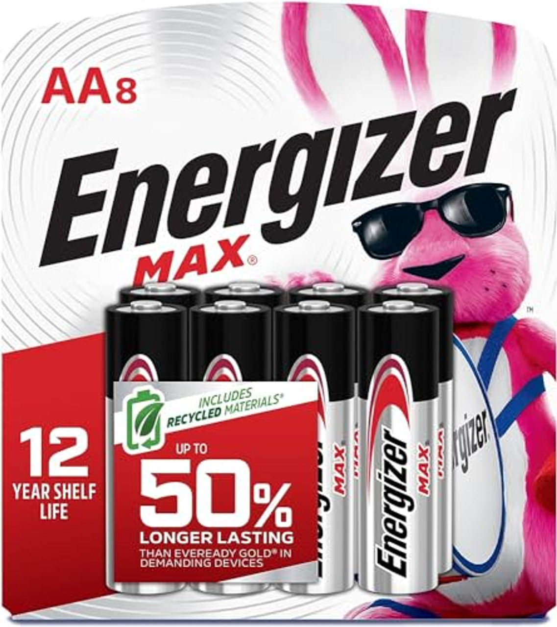 Energizer Max Alkaline AA Batteries 8 pack