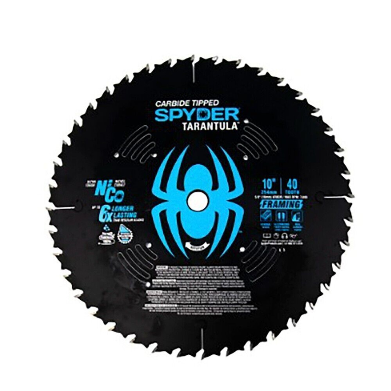 Spyder 13056 10″ 40T Carbide Tipped Tarantula Framing Saw Blade