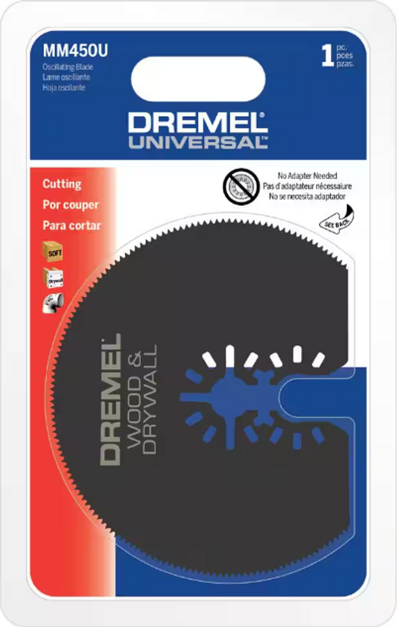Dremel MM450U Universal Wood and Drywall Oscillating Blade, 3"
