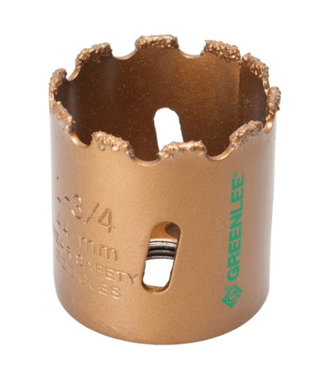 Greenlee 725-1-3/4 Carbide-Grit Hole Saw, 1-3/4-Inch