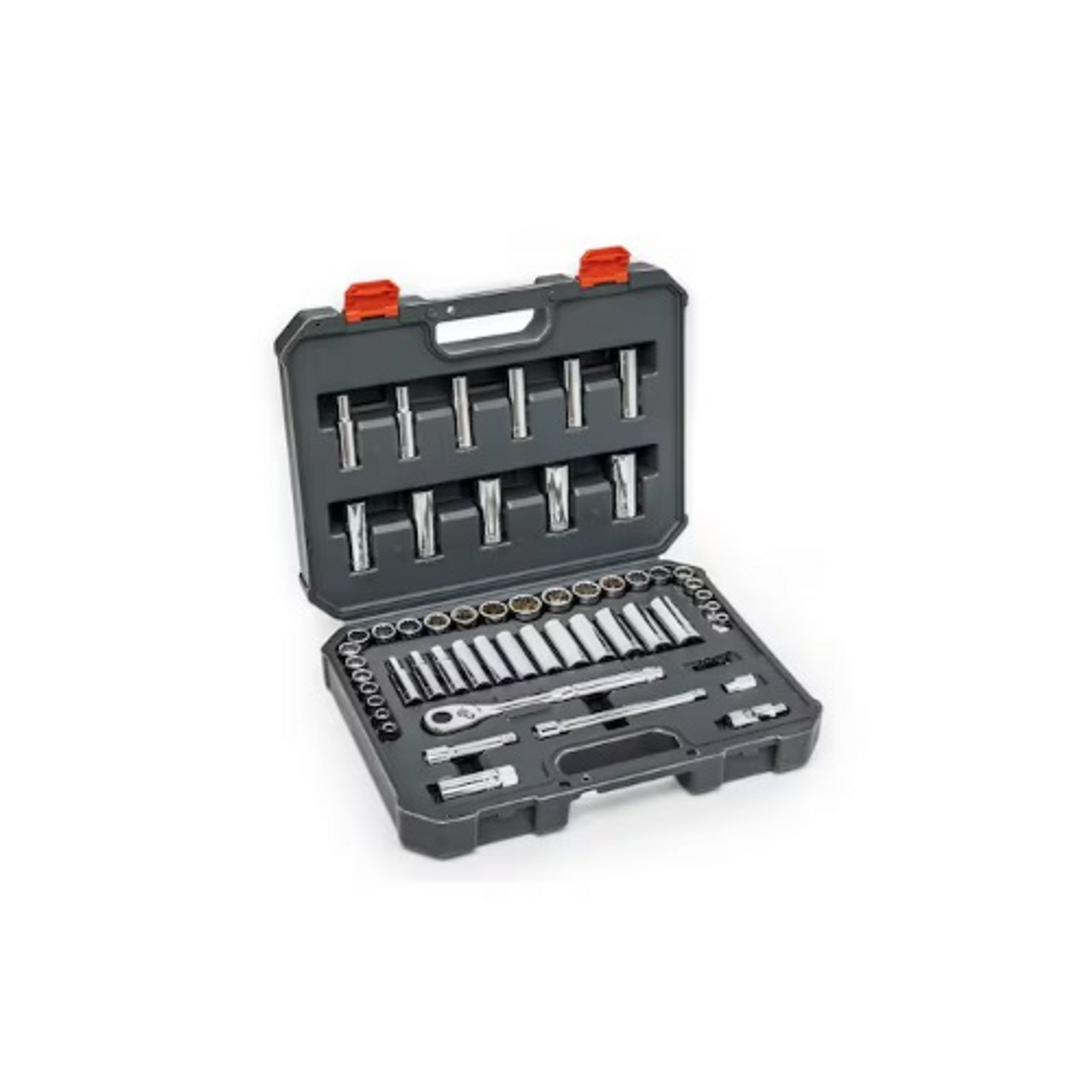 Crescent 57 Pc 3/8" Drive 6 and 12 Point Standard & Deep SAE/Metric Mechanics Tool Set - CSWS10C