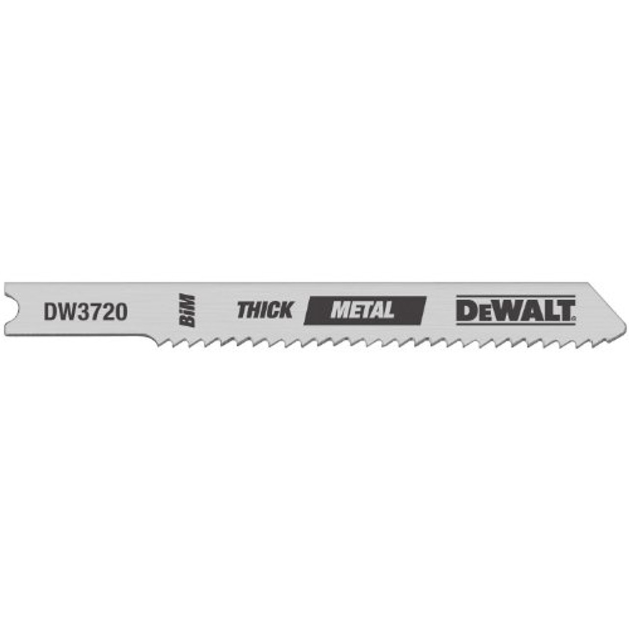 DEWALT DW3728-5 3" 32 TPI Sheet Metal Cut Cobalt Steel U-Shank Jig Saw Blade - 5 Pack