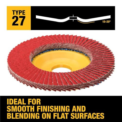 Dewalt DWA8282CTR 4-1/2" X 7/8" 80G T27 Xp Ceramic Trim Flap Disc