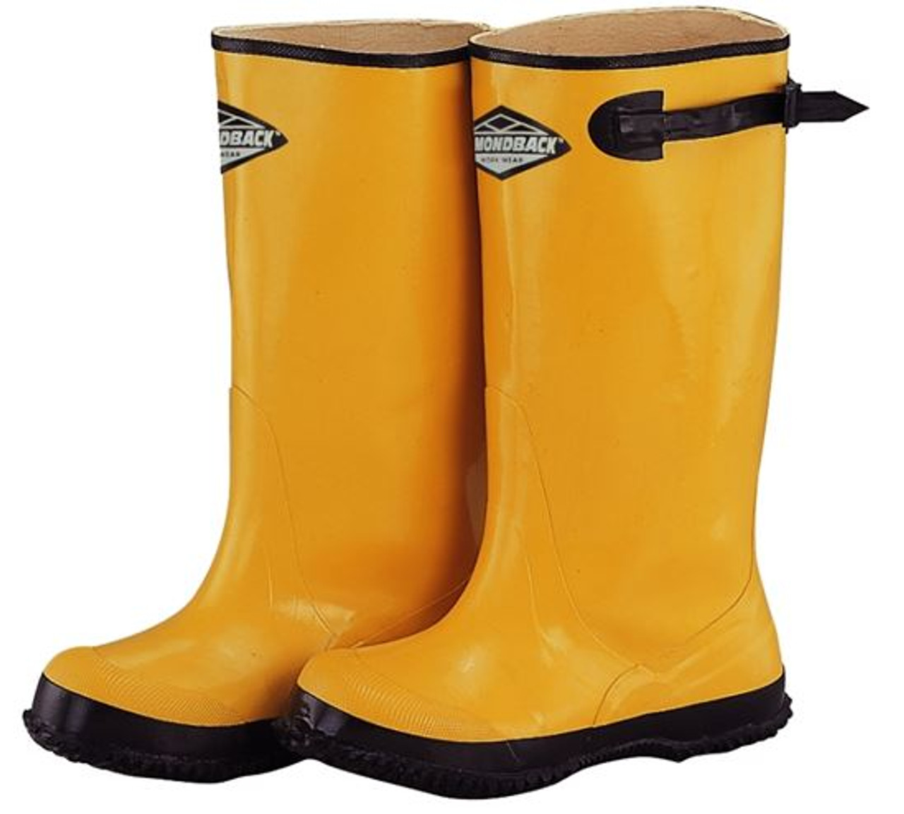 1 Pair DiamondBack 313-3113 Yellow Over Shoe Boots, Size 11