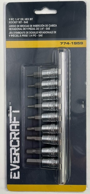 Discover the Hartmann Variety Tool: Evercraft 774-1959 Hex Bit 9pc
