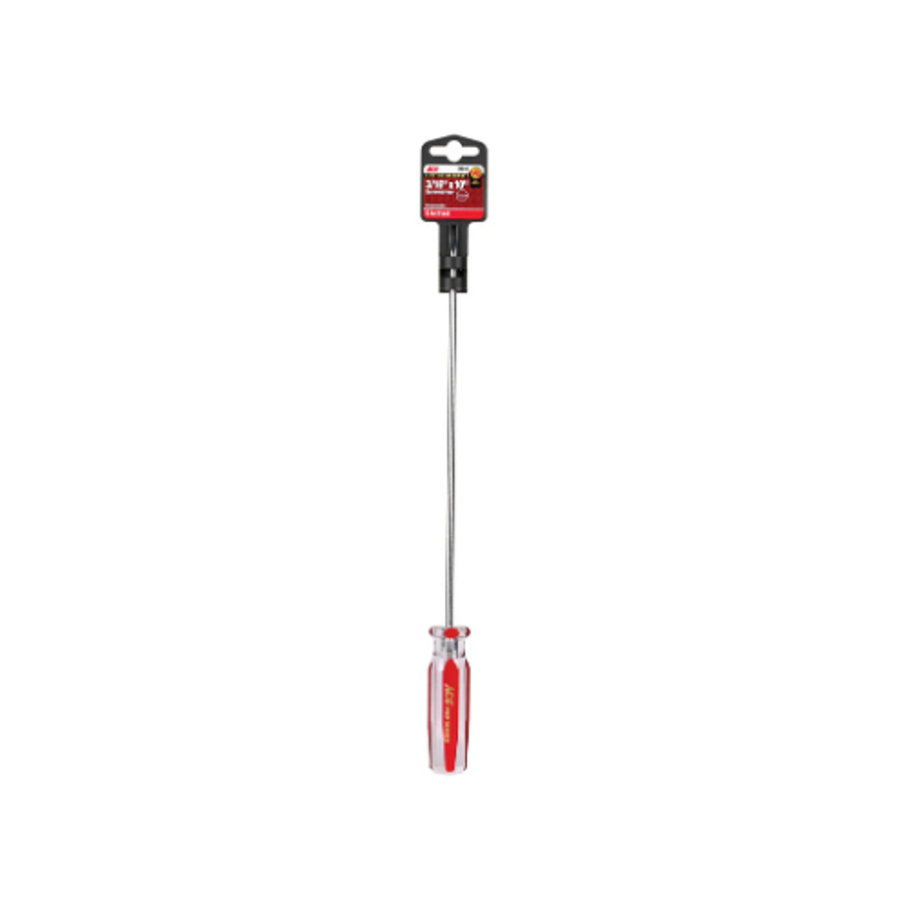 Ace 24840 Slotted Screwdriver, 3/16" x 10", Acetate Handle