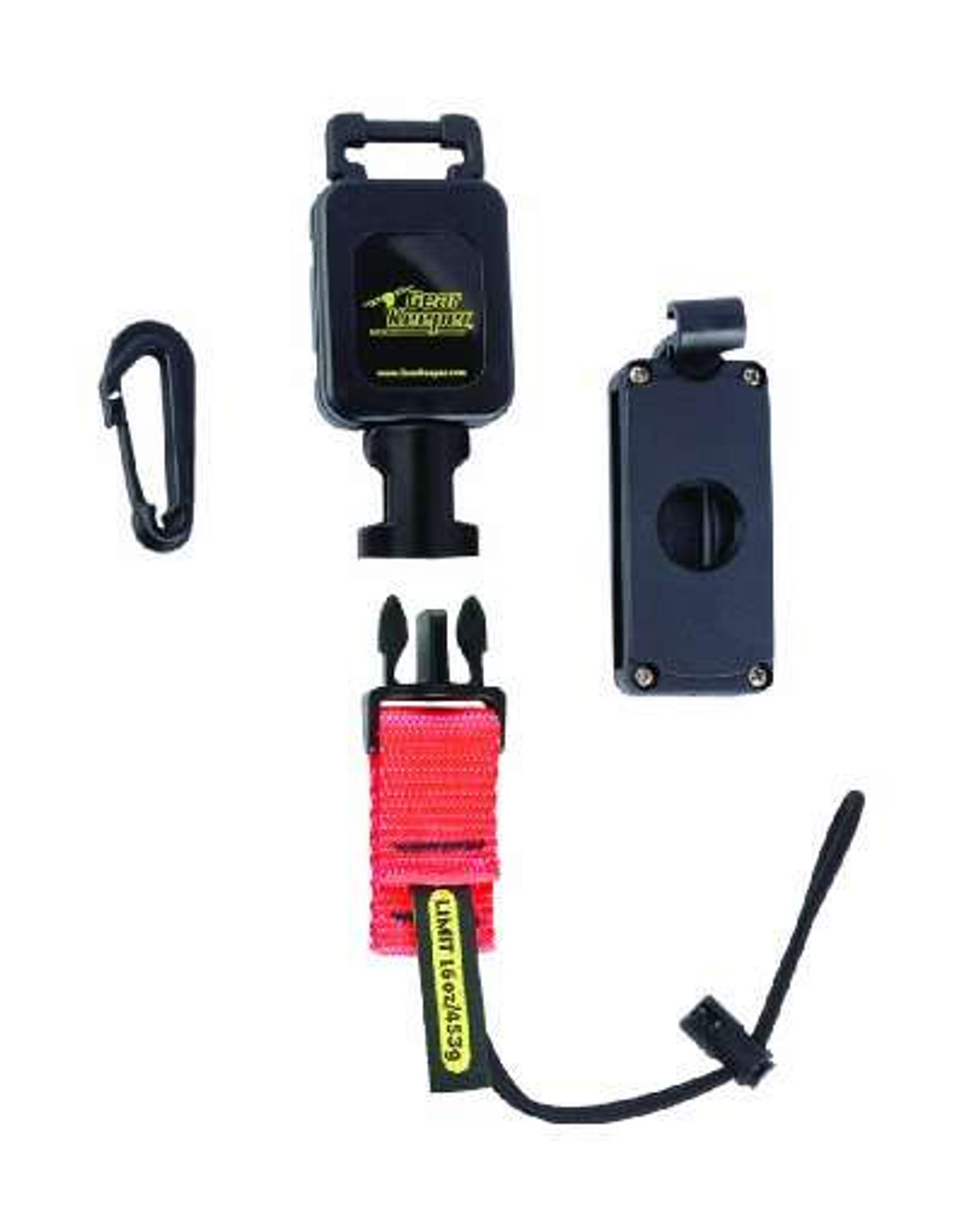 Gear Keeper RT4-5601 16oz. Retractable Tool Lanyard with 2-Axis Rotation Clamp-on Belt Clip, 36" Length, Made in U.S.A.