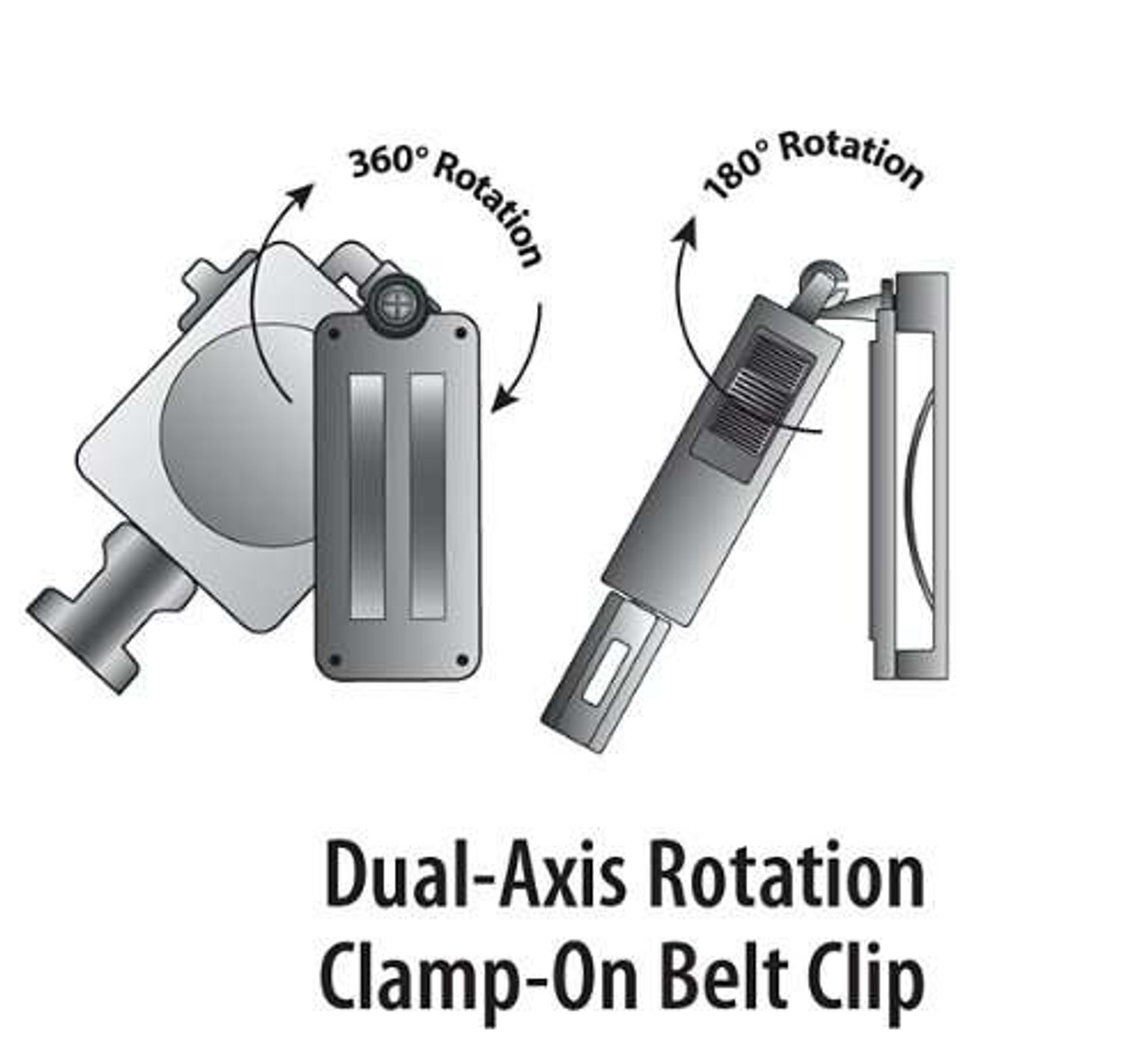 Gear Keeper RT4-5601 16oz. Retractable Tool Lanyard with 2-Axis Rotation Clamp-on Belt Clip, 36" Length, Made in U.S.A.
