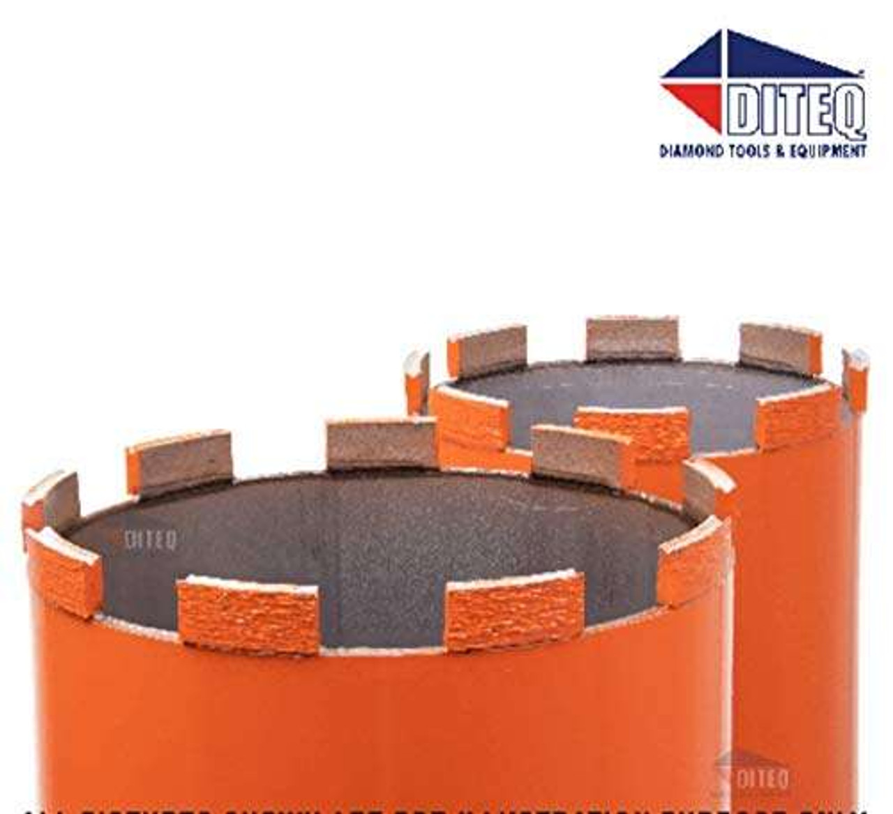DITEQ D36110 4 1/2" C51 Double Point Diamond Bit-Wet Only Use