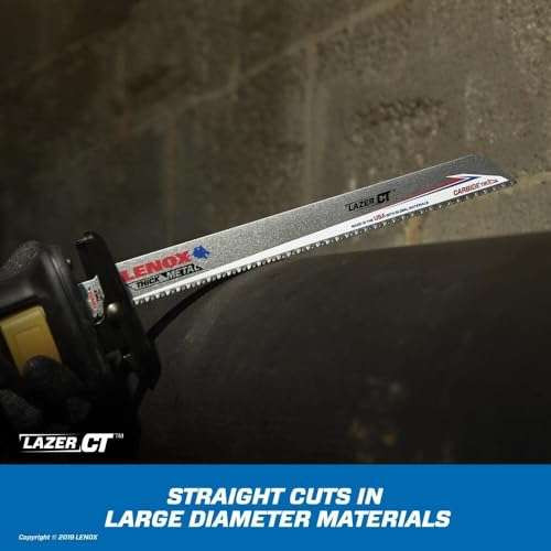 LENOX 3-Pcs, 6" 8TPI Thick Metal Recip Blades 6108RCT