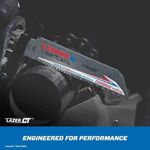 LENOX 3-Pcs, 6" 8TPI Thick Metal Recip Blades 6108RCT