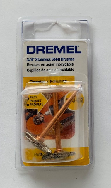 Dremel (2-Pk) 3/4 in x 2 in. L x 1/8 in. Dia. Stainless Steel Brushes, 530-02