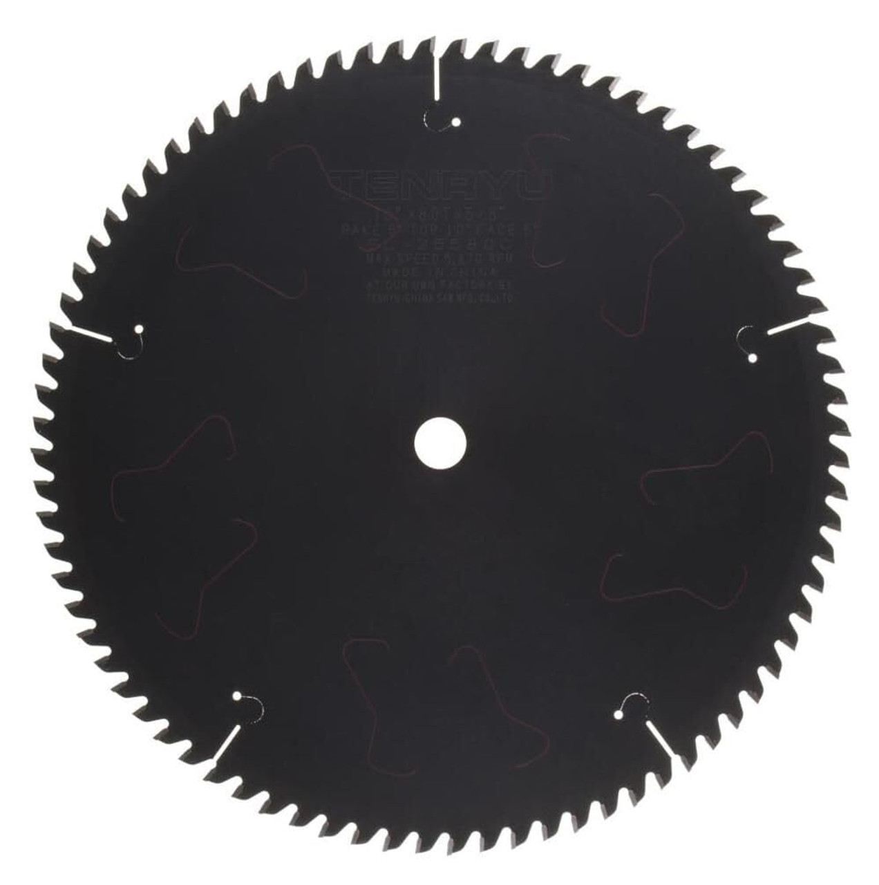 Tenryu SL-25580C 10" Wood Blade 80T 5/8" Arbor, 0.11 Kerf, 5870 Rpm, Miter Saws