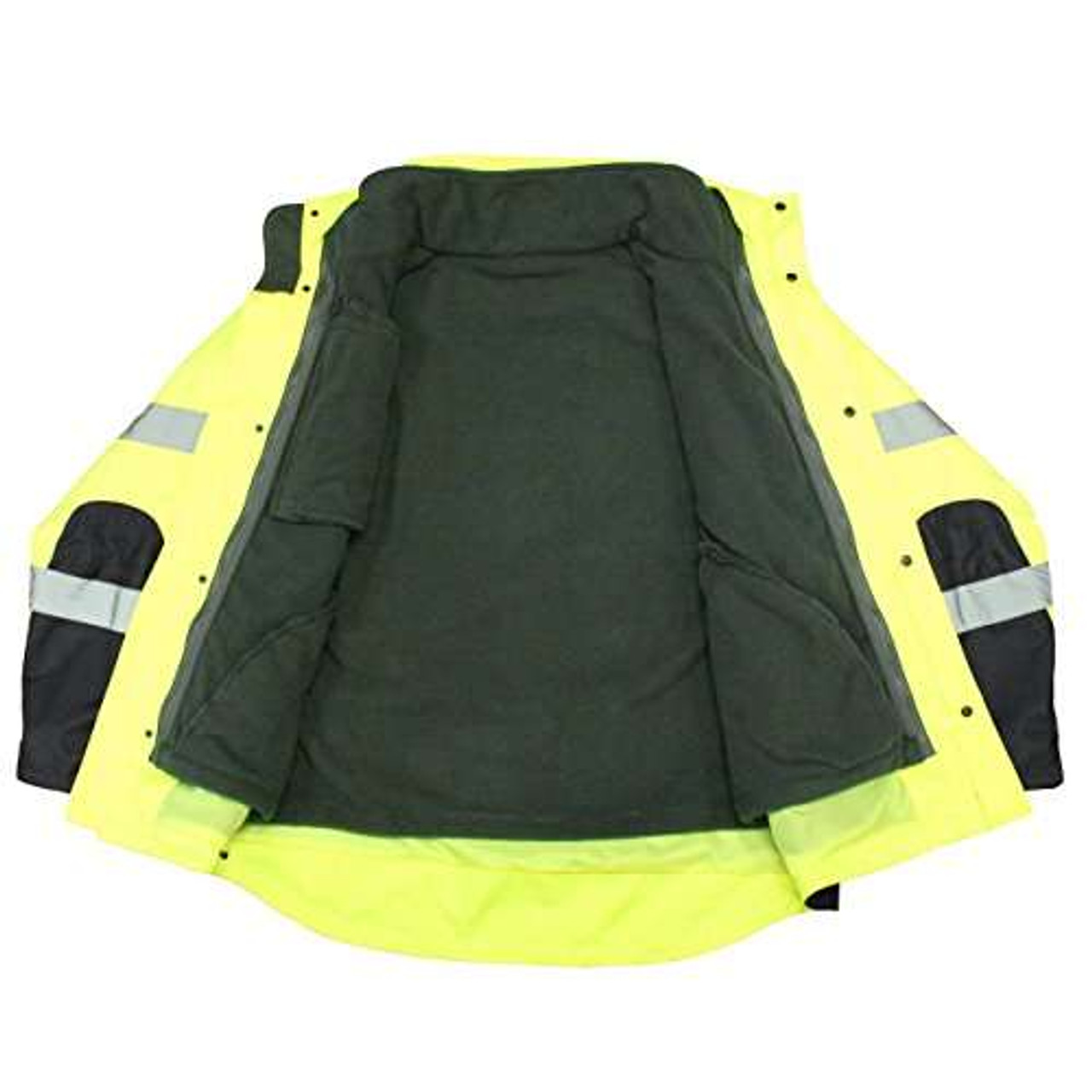 Radians (1 jacket size M) SJ410B-3ZGS Type R Class 3 Three-In-One Weatherproof Parka - Yellow/Lime