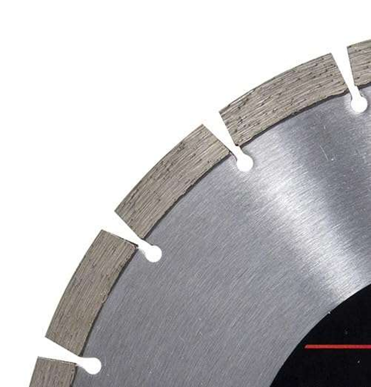 Omega 12-Inch General Purpose Segmented Diamond Blade, Wet/Dry Use, 14mm Segment Height, for Block, Brick, Concrete, Pavers, Stone and Roof Tile
