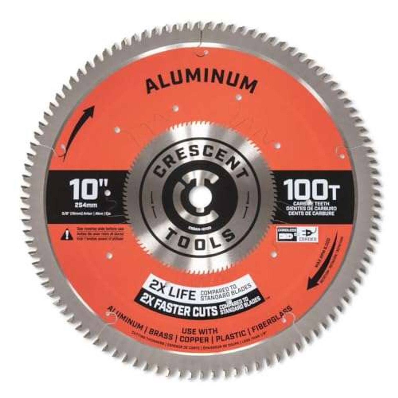 Crescent Apex Circular Saw Blade 10'' X 100 Tooth Thin Aluminum (CSBAN-10100)