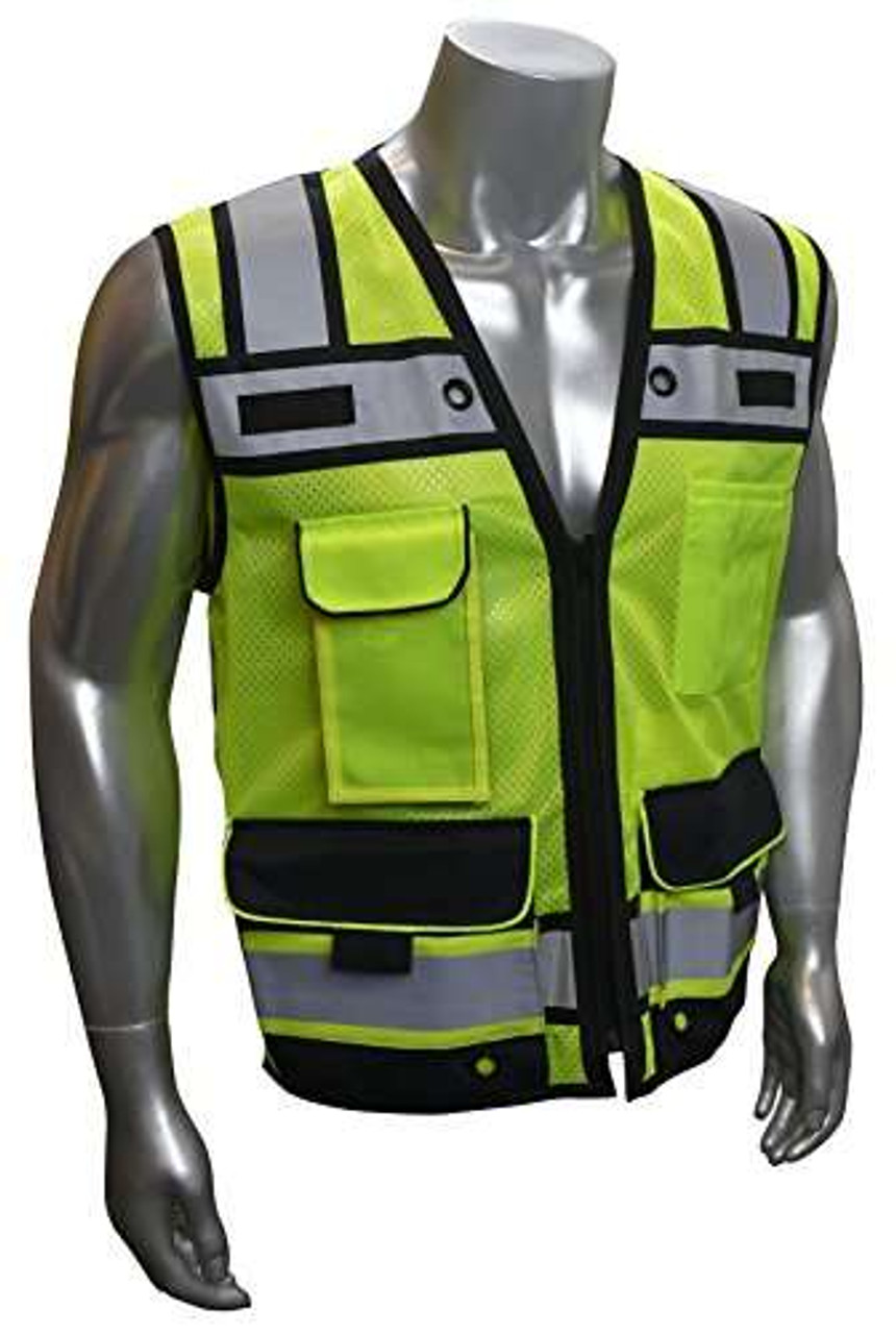 Radians SV65-2ZGM-5X (Size 5X) Industrial Safety Vest, Customized "UMC Inc." Companies Logo on back