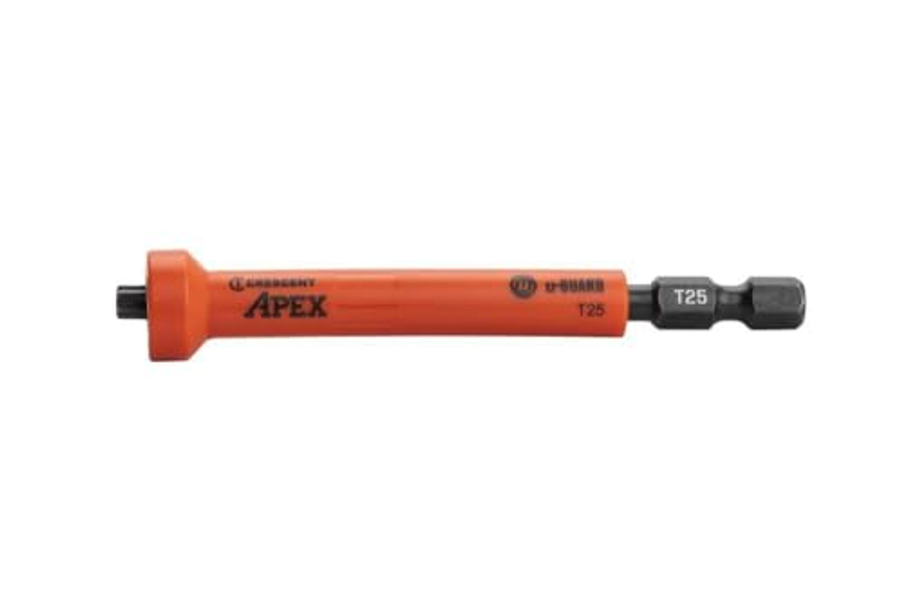 CRESCENT APEX 2Pk 3-1/2IN T25 Covered Power Bits with Ring Magnets (CAUMB3BT25)