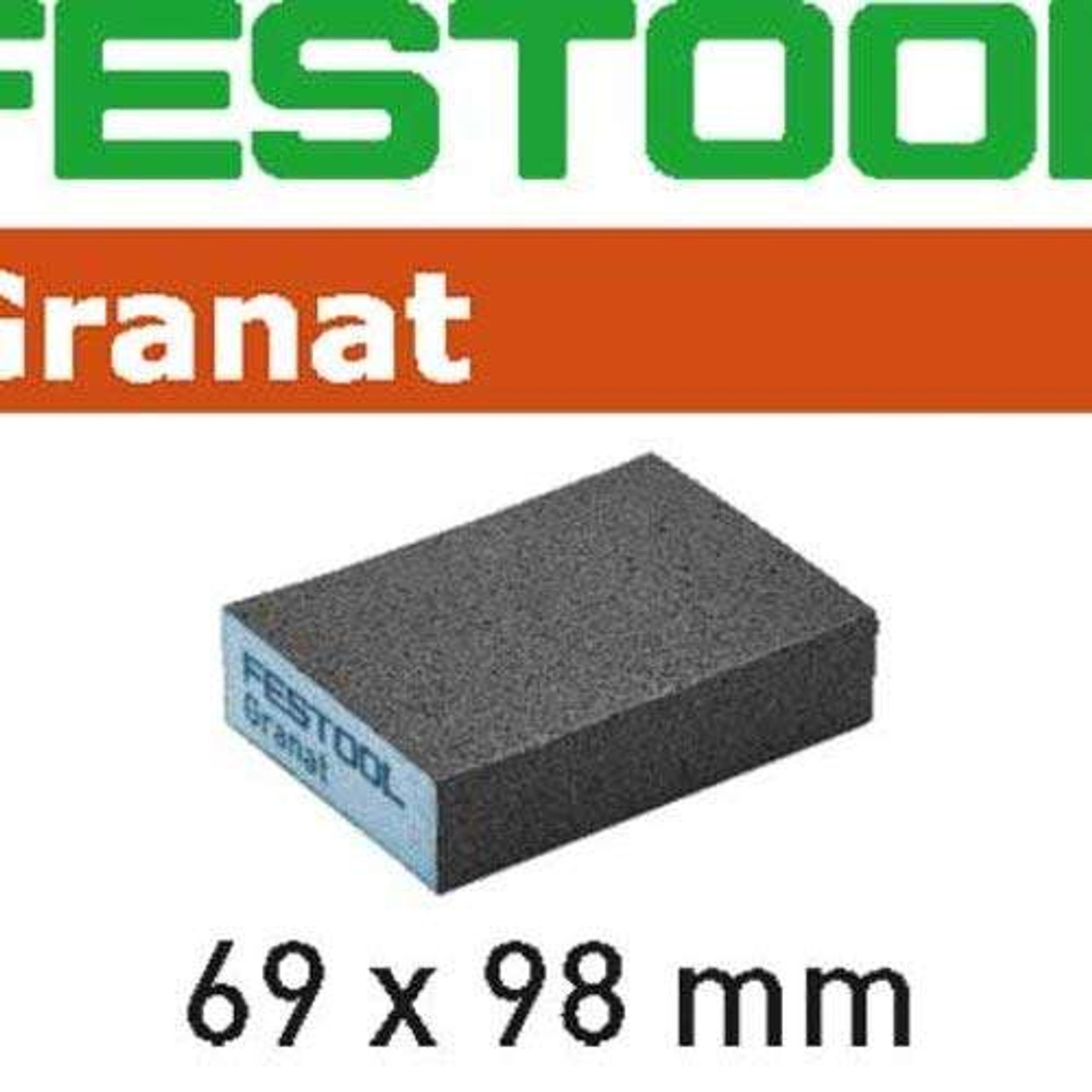 Festool 6-Pack Abrasive Sponge Granat 69 x 98 x 26, 36 Grit (201080)