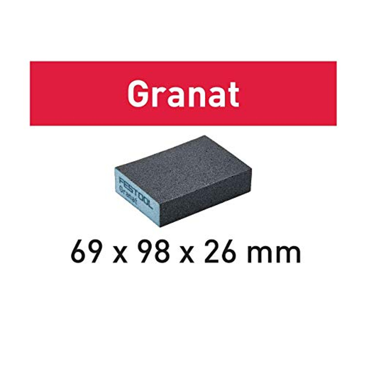 Festool 6-Pack Abrasive Sponge Granat 69 x 98 x 26, 36 Grit (201080)