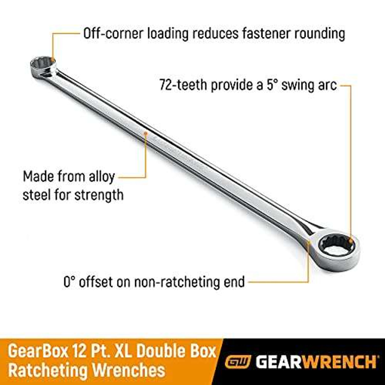 GEARWRENCH 9mm 12 Point XL GearBox™ Ratcheting Wrench - 85909