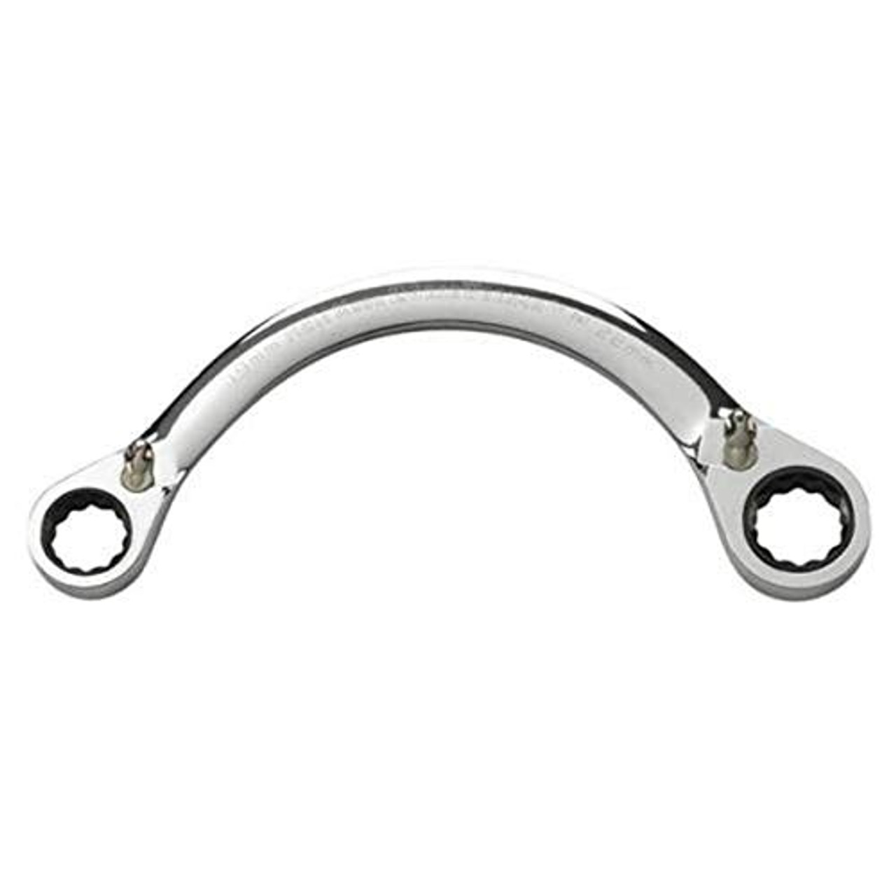 GEARWRENCH Half-Moon Reversible Double Box Ratcheting Wrench 15mm x 17mm, 12 Point (EHT9854)
