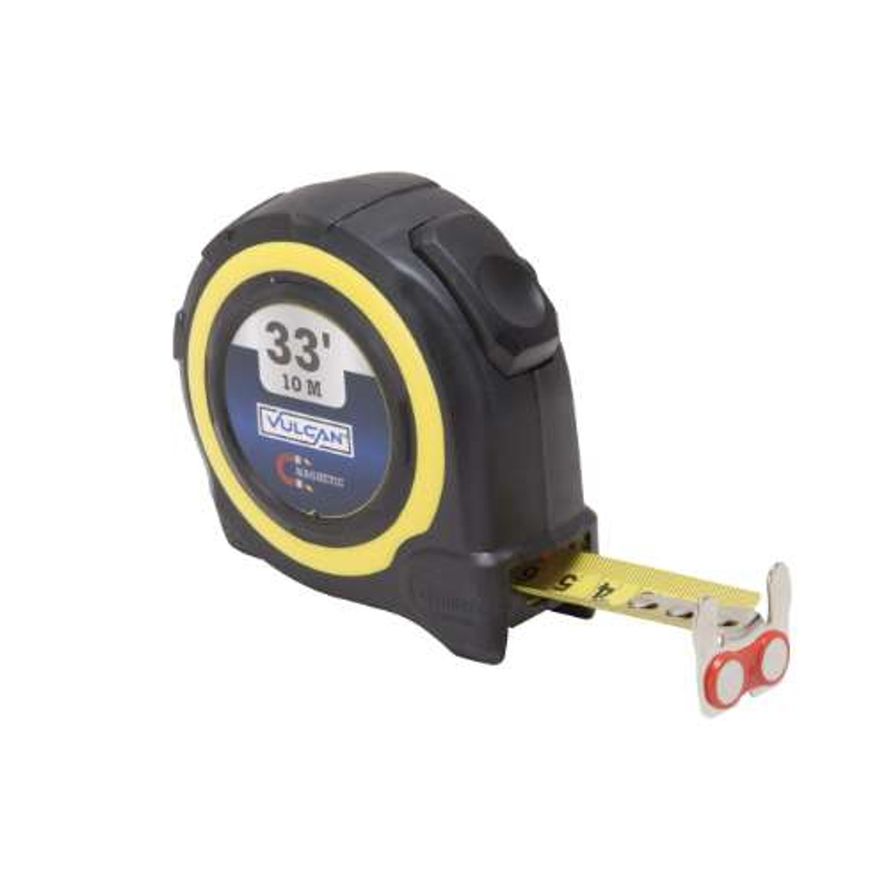Vulcan 33 Ft. Tape Measure, Steel Blade, Yellow Case (7822497)
