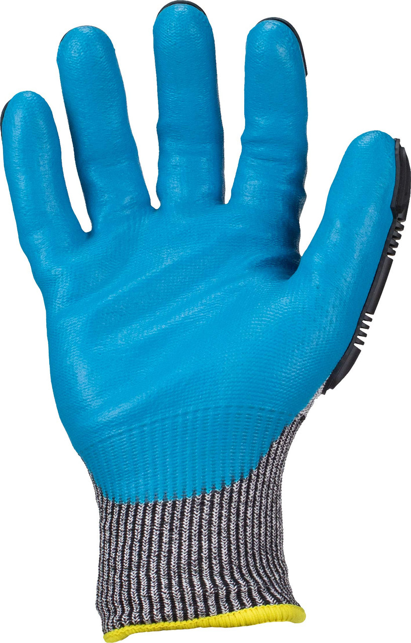 Ironclad KONG (1-Pair / Size-XL) Knit Cut Resistant Glove, TPR Impact Protection, Foam Nitrile Coating, A4 Cut Resistant