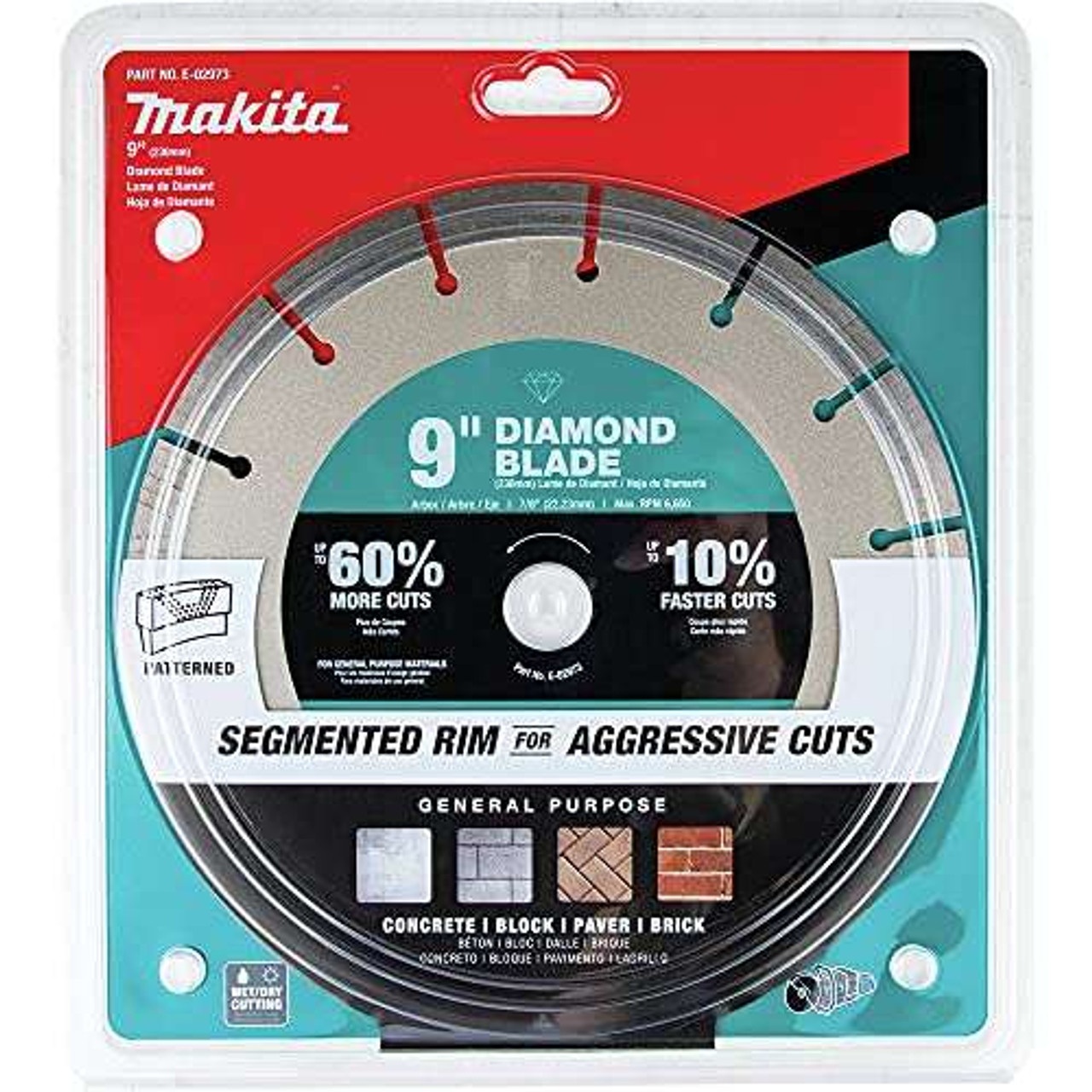Makita E-02973, 9" Ultra-Premium Plus Diamond Blade, Segmented, General Purpose