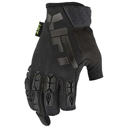 Lift 1-Pair/Size-X-Large Safety Framed Glove (Black/Black) Fingerless (GFD-17KK1L)