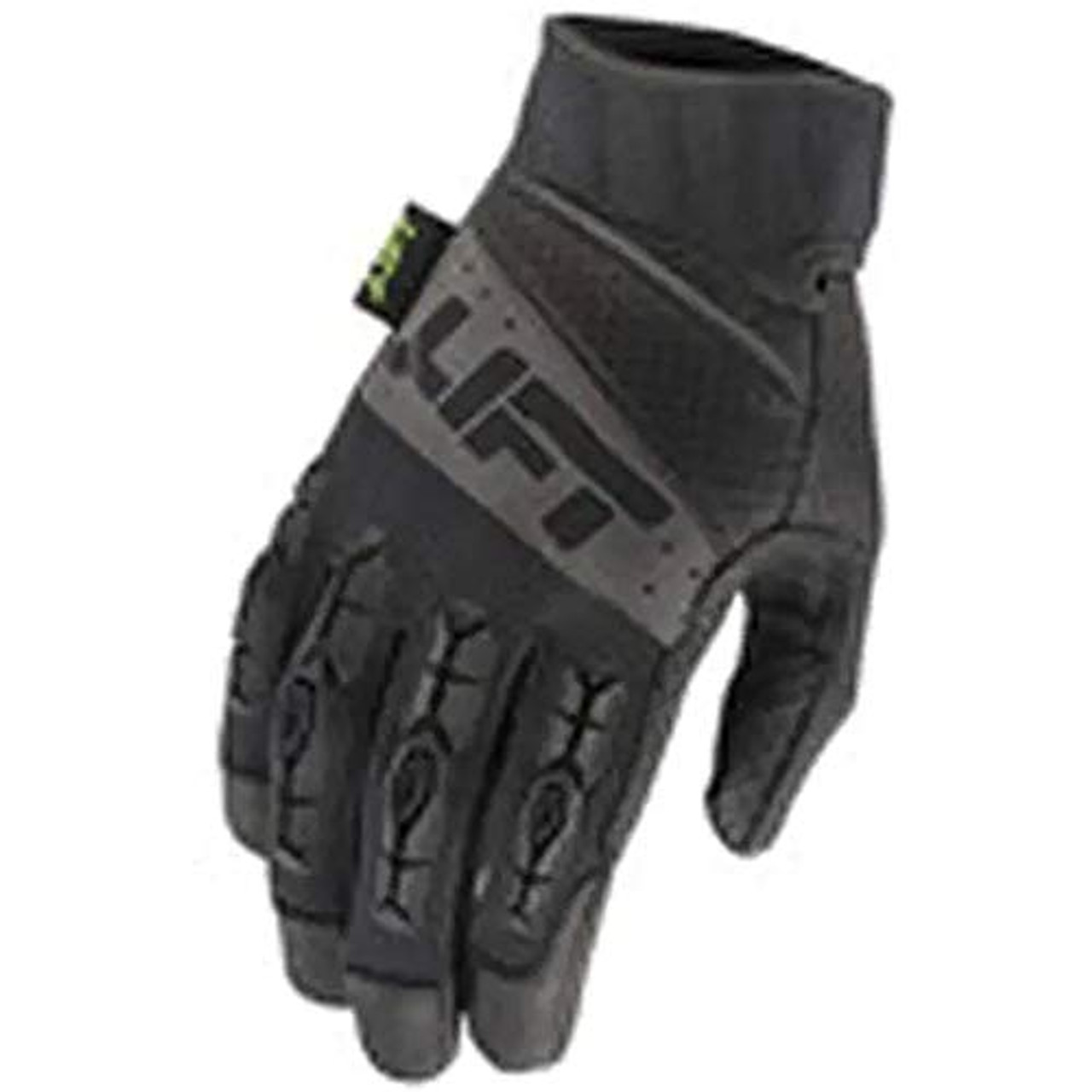 LIFT (1 piece/ size large) Safety Gloves - PRO Series Tacker Glove (Black/Black)- Genuine Leather Anti-Vibe (GTA-17KKL)