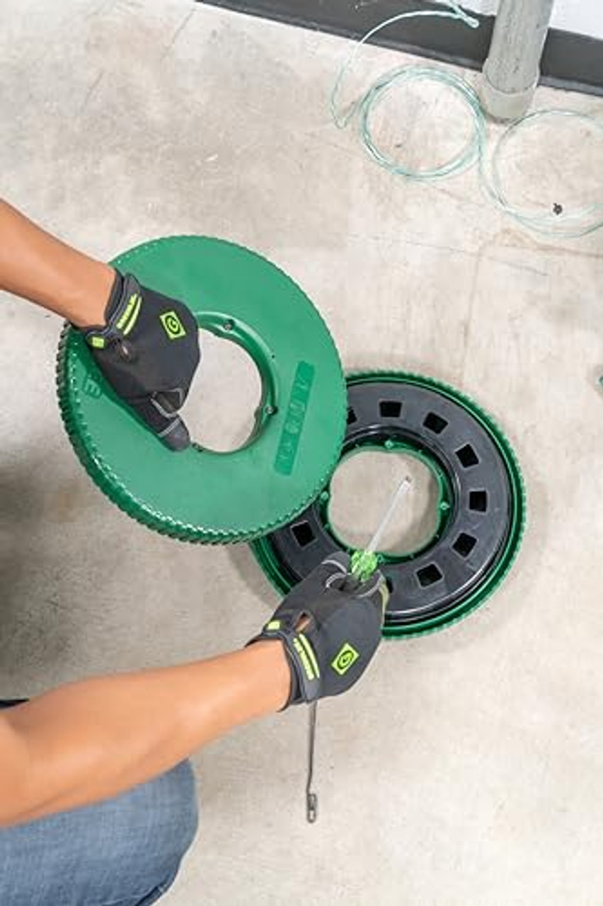 Greenlee FTXS-240 Reel-X Steel Fishtape, 240', Green