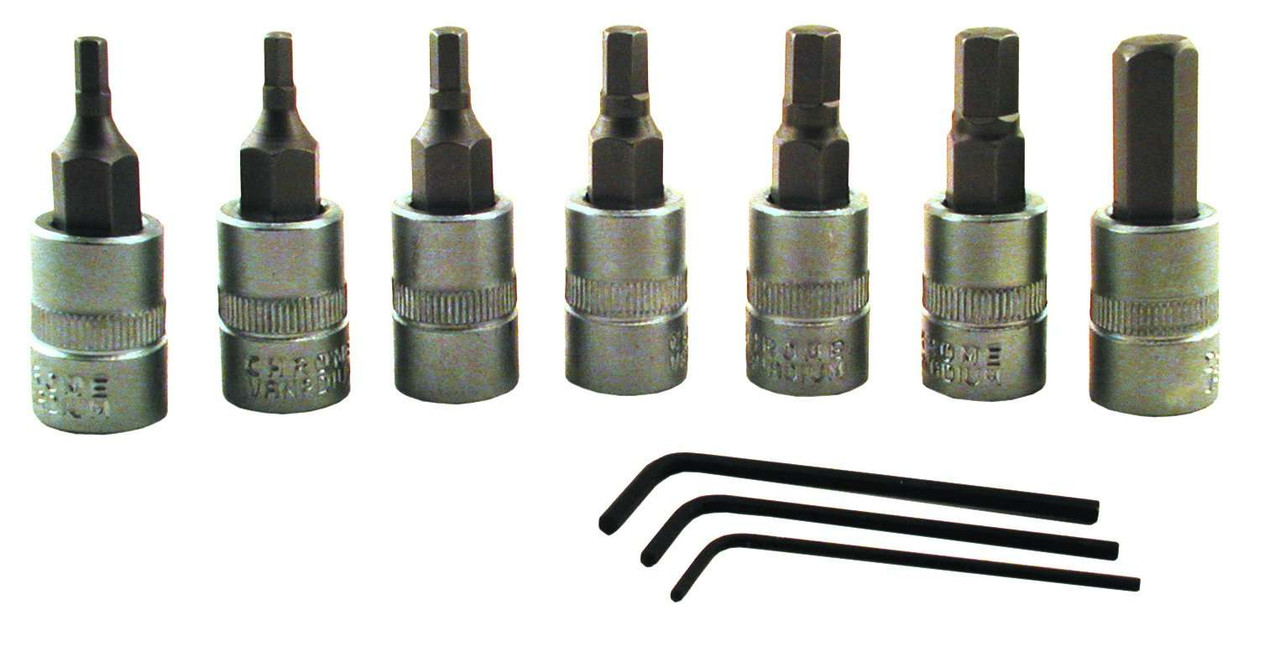 K-T Industries 31-5111 3/8" DR x 11 Pc Hex Bit Set (31-5111)
