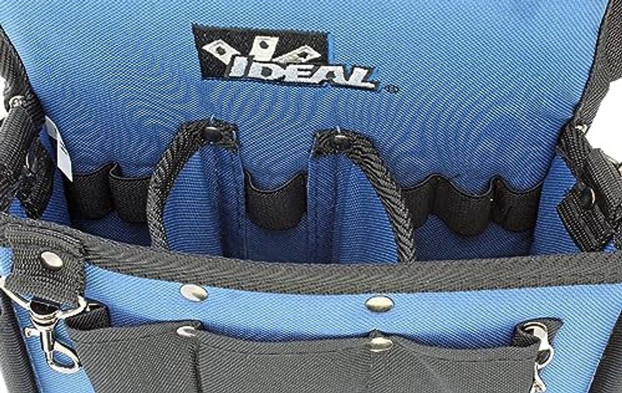 IDEAL INDUSTRIES INC. 1-Piece Kit Professional Electricians Kit - (4) Pliers, (1) T-Stripper, (4) Screwdriver, (1) Tote Tool Bag, (1) Removable Shoulder Strap & Belt (30-729)